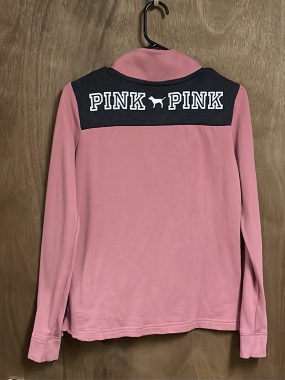 Victorias Secret Pink Quarter Zip Sweatshirt Extra Small